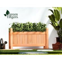 Load image into Gallery viewer, Green Fingers Garden Bed 60x30x33cm Wooden Planter Box Raised Container Growing - The White Mall