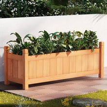 Load image into Gallery viewer, Green Fingers Garden Bed 90x30x33cm Wooden Planter Box Raised Container Growing - The White Mall