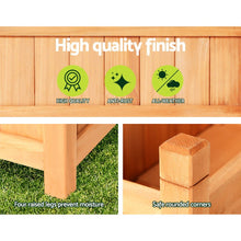 Load image into Gallery viewer, Green Fingers Garden Bed 90x30x33cm Wooden Planter Box Raised Container Growing - The White Mall
