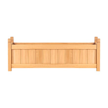 Load image into Gallery viewer, 2x Green Fingers Raised Garden Bed 90x30x33cm Wooden Planter Box Raised Container Growing - The White Mall