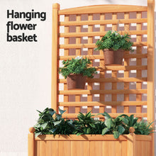 Load image into Gallery viewer, Green Fingers 2X Garden Bed Wooden 64x35x115cm Planter Raised Box Container Trellis