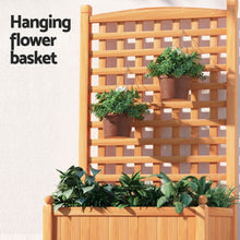 Load image into Gallery viewer, Green Fingers 2X Garden Bed Wooden 64x35x115cm Planter Raised Box Container Trellis - The White Mall