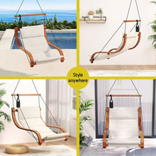 Load image into Gallery viewer, Gardeon Hammock Chair Wooden Hanging Indoor Outdoor Lounge Patio - The White Mall