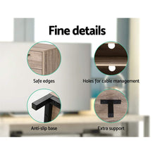 Load image into Gallery viewer, Artiss TV Cabinet Entertainment Unit 132cm Pine Tania - The White Mall