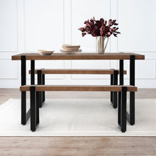 Load image into Gallery viewer, Levede Wooden Dining Sets 1XTable+2X-1975420499672567814