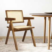 Load image into Gallery viewer, Levede 1x Walnut Wicker Armchair Dining Chair-1973194083212070919
