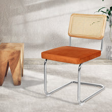 Load image into Gallery viewer, Levede 2xRattan Chair Dining Chairs Orange-1973194084940124166