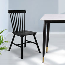 Load image into Gallery viewer, Levede 2x Dining Chairs Kitchen Winsor Black-1975420491875356679
