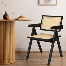 Load image into Gallery viewer, Levede 4x Black Wicker Armchair Dining Chair-1975420360539115526