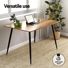 Load image into Gallery viewer, Artiss Dining Table 4 Seater Kitchen Cafe Wooden Table Rectangular 120CM