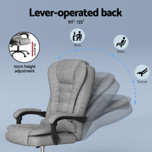 Load image into Gallery viewer, Artiss Executive Office Chair 4-Point Massage Adjustable Ergonomic Recline Back