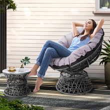 Load image into Gallery viewer, Gardeon Outdoor Lounge Setting Papasan Chair Wicker Table Garden Furniture Grey