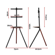 Load image into Gallery viewer, Artiss TV Stand Wooden Tray 24-55" Swivel Height Adjustable