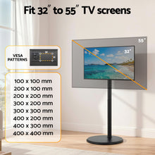 Load image into Gallery viewer, Artiss 32-55 Inch Mobile TV Stand with Wheels Height & Tilt Adjustable Floor Mount