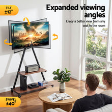 Load image into Gallery viewer, Artiss Mobile TV Stand Rolling Cart Wheels 32-75" Heavy Duty 133kg Mount Bracket