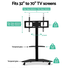 Load image into Gallery viewer, Artiss Mobile TV Stand for 32"-70" TVs Mount Bracket Portable Solid Trolley Cart