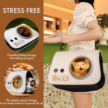 Load image into Gallery viewer, pet products Printed Space Capsule Cat Bag, Large Capacity Crossbody Dog Bag, Universal Pet Bag for All Seasons