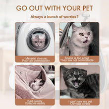 Load image into Gallery viewer, pet products Printed Space Capsule Cat Bag, Large Capacity Crossbody Dog Bag, Universal Pet Bag for All Seasons