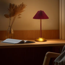 Load image into Gallery viewer, Portable LED Table Lamp with 3 Brightness Levels, USB Desk Lamp for Bedside Desk Dining Table, Red