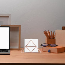 Load image into Gallery viewer, Tissue Holder - Stainless Steel Napkin Holder - Metal Napkin Holder - Triangular Napkin Holder - Paper Napkin Holder - Napkin Holder for Countertop/Dining Table/Picnic Table (Rose Gold)