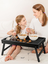 Load image into Gallery viewer, Folding table - Camping table - Portable folding table - Can be used as a dining table, TV table, laptop table, snack table, sofa table or work table - Black