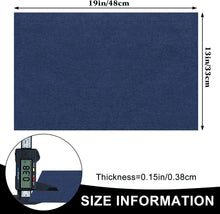 Load image into Gallery viewer, Cloth Placemats Set of 6, Cotton Linen Blend Machine Washable Durable Linen Table Mats, Heat Resistant Placemats Wrinkle Free Place Mats for Dining Table, Easy to Clean (Navy Blue, 6)