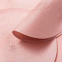 Load image into Gallery viewer, Round Braided Placemats 15 Inch Round Table Mats for Dining Tables Natural Woven Heat Resistant Place mats Set of 6 (Pink)