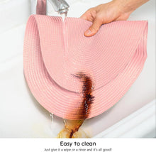 Load image into Gallery viewer, Placemats Set of 6 for Dining Table Washable Woven Non-Slip 18x12 inches Placemat Heat-Resistant Durable Table Mats for Dining Table Easy to Clean(Pink)