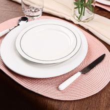 Load image into Gallery viewer, Placemats Set of 6 for Dining Table Washable Woven Non-Slip 18x12 inches Placemat Heat-Resistant Durable Table Mats for Dining Table Easy to Clean(Pink)