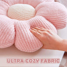 Load image into Gallery viewer, White Flower Decorative Throw Pillow for Bed Couch, Cute Daisy Shaped Plush Aesthetic Pillow, Soft 19.6" Floor Pillow Seat Cushion