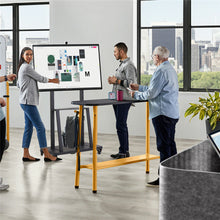 Load image into Gallery viewer, 32-80 Rolling TV Stand with 2-Tier Shelf Adjustable Mount