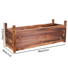 Load image into Gallery viewer, Large Raised Garden Bed Wooden Planter 90x30x33cm