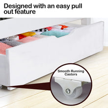 Load image into Gallery viewer, Kingston Slumber Trundle Under Bed Storage Drawers, 2 Pieces, White