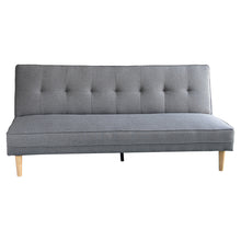 Load image into Gallery viewer, Sarantino Madison Sofa Bed Lounge Couch Futon Furniture Home Light Grey Linen Suite
