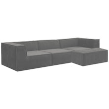 Load image into Gallery viewer, Sarantino Novi 3 - Seater Modular Sofa with Ottoman in Grey Non - Slip Bottom Lounge - The White Mall