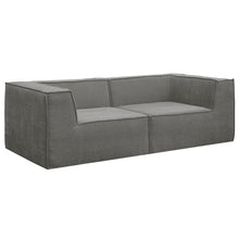 Load image into Gallery viewer, Sarantino Novi 3 - Seater Modular Sofa with Ottoman in Grey Non - Slip Bottom Lounge - The White Mall