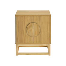 Load image into Gallery viewer, Sarantino Luca Bedside Table Split Door Night Stand - Natural