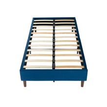 Load image into Gallery viewer, Velvet Blue Bed Frame – Double - The White Mall