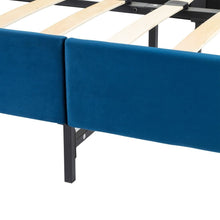 Load image into Gallery viewer, Velvet Blue Bed Frame – Single - The White Mall