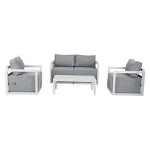 Load image into Gallery viewer, Alfresco Serenity Outdoor Lounge Set – White