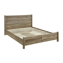 Load image into Gallery viewer, 4 Pieces Bedroom Suite Natural Wood Like MDF Structure Queen Size Oak Colour Bed, Bedside Table & Tallboy
