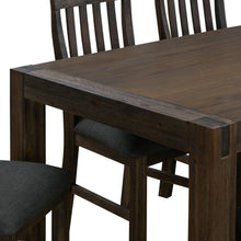Load image into Gallery viewer, Dining Table 180cm Medium Size with Solid Acacia Wooden Base in Chocolate Colour