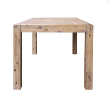 Load image into Gallery viewer, Dining Table 210cm Large Size with Solid Acacia Wooden Base in Oak Colour