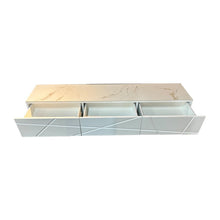 Load image into Gallery viewer, TV Cabinet MDF Glossy Storage Drawers Metal Base Entertainment Unit