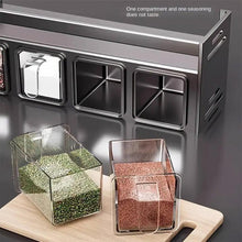 Load image into Gallery viewer, Wall Mounted Kitchen Spice Box Shelf Multifunctional Organiser for Herbs Spices - 3-Grids