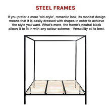 Load image into Gallery viewer, 4 Four Poster King Bed Frame