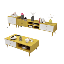 Load image into Gallery viewer, NNECN Modern TV Stand Side table & Coffee Table package for Living Room