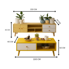 Load image into Gallery viewer, NNECN Modern Living Room TV Stand Table Set