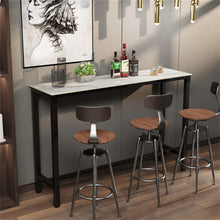 Load image into Gallery viewer, Xxl Marble Kitchen Bar Table Counter Breakfast Dining Table W/ Thicken Metal Leg