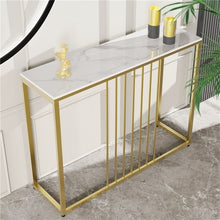 Load image into Gallery viewer, Golden Console Table for Hallway Entryway